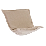 Puff Chair replacement cover with cushion-Linen Slub Natural