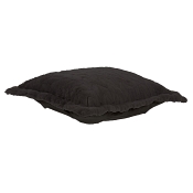 Puff Ottoman replacement cover with cushion-Angora Ebony