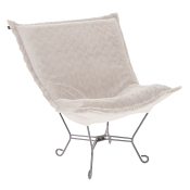 Howard Elliott Puff Chair-Angora Natural