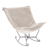 Howard Elliott Puff Rocker-Angora Natural