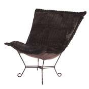 Howard Elliott Puff Chair-Mink Brown