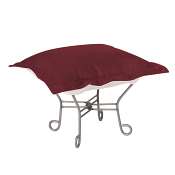 Chicago Textile Puff Ottoman-Bella Merlot