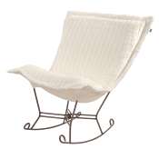 Howard Elliott Puff Rocker-Mink Snow