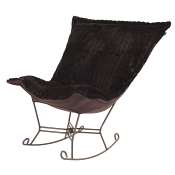 Howard Elliott Puff Rocker-Mink Brown