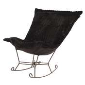 Howard Elliott Puff Rocker-Mink Black