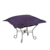Howard Elliott Puff Ottoman-Bella Eggplant