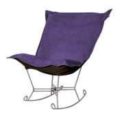Howard Elliott Puff Rocker-Bella Eggplant