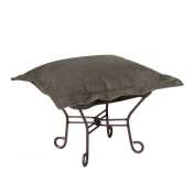Howard Elliott Puff Ottoman-Bella Pewter