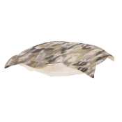 CTC Puff Ottoman replacement cover with cushion-Monet Earth