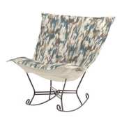 Chicago Textile Puff Rocker-Monet Water