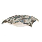 CTC Puff Ottoman replacement cover with cushion-Monet Water