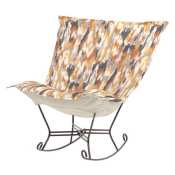 Chicago Textile Puff Rocker-Monet Fire