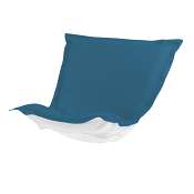 Puff Chair cover with cushion-Sunbrella Seascape Turquoise