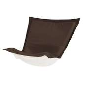 Puff Chair cover with cushion-Sunbrella Seascape Chocolate