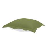 Puff Ottoman cover with cushion-Sunbrella Seascape Moss
