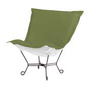 Howard Elliott Puff Chair-Sunbrella Seascape Moss