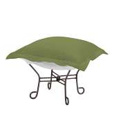 Howard Elliott Puff Ottoman-Sunbrella Seascape Moss