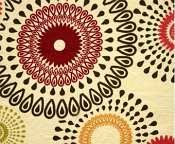 Chicago Textile Puff Ottoman-Orbit Poppy