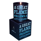 <i>A great flame</i> Quotable Candle- Wild Currant scent