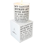 <i>My Candle Burns</i> Quotable Candle- Wild Currant scent