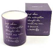 <i>Caterpillar</i> Quotable Candle- Wild Currant scent