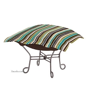 Chicago Textile Puff Ottoman-Ribbon Willow