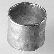 Saundra Messinger Wide Band Ring-Sterling Silver-Size 8