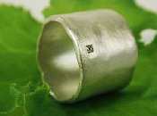 Saundra Messinger Wide Band Ring Size 7- Princess Cut Diamond