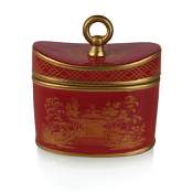 Seda France Red Amber Jardins Ceramic Candle