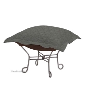 Chicago Textile Puff Ottoman-Shadow Teal