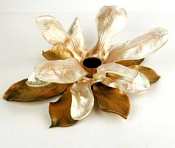 Silver Seasons Table Art Magnolia Candlestick Holder