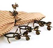 Silver Seasons Table Art Set of Four Twig Napkin Rings