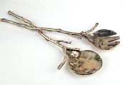 Silver Seasons Table Art Birch Bark Serving Utensils