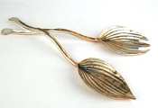 Silver Seasons Table Art Hosta Serving Utensils