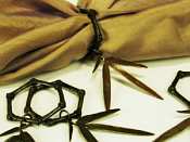 Silver Seasons Table Art Bamboo Set of Four Napkin Rings