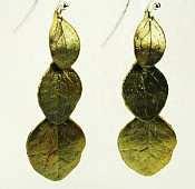 Irish Thorn Three-Leaf earrings by Michael Michaud for Silver Seasons