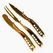 3 Pc Table Art Peapod hostess set