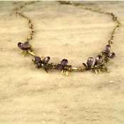 Silver Seasons Purple Wisteria Necklace