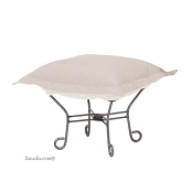 Chicago Textile Puff Ottoman-Starboard Stone-Patio