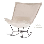 Chicago Textile Puff Rocker-Starboard Stone-Indoor