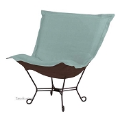 Howard Elliott Puff Chair-Sterling Breeze