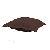 Puff Ottoman replacement cover with cushion-Sterling Chocolate