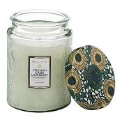Voluspa French Cade & Lavender Large Glass Jar Candle