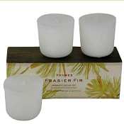 Thymes Frasier Fir Set of 3 Refill Votives