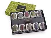 Voluspa luxury votive gift set with ten assorted basic black votives.