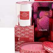 Voluspa 10 oz Metallic Candle-Velvet Box - Panjore Lychee