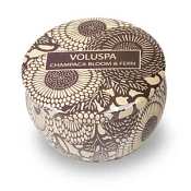 Voluspa Travel Candle Tin - Champaca Bloom & Fern