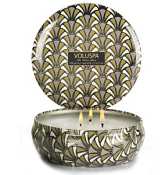 Voluspa 3 Wick Candle Tin-Leora (Truffle White Cocoa)
