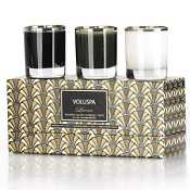 Voluspa 3 Votive Art Deco Gift Set-Leora (Truffle White Cocoa)
