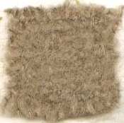 Waratah Luxury Pure Mohair Pile Throw Fringed on two ends. Solid-Flax.